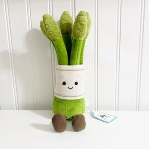 Jellycat NWT Authentic Amuseables Asparagus Collectible Plush